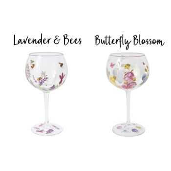 Bumble Bee /Butterfly Gin Glass, 3 of 5