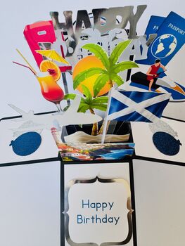 Tenerife Themed 3D Birthday Card, 8 of 8