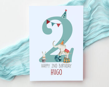 Personalised Children's Birthday Card Circus, 3 of 6