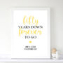 Personalised 50th Golden Wedding Anniversary Print, thumbnail 2 of 2