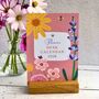 2026 Desk Calendar With Flower Illustrations, thumbnail 1 of 5