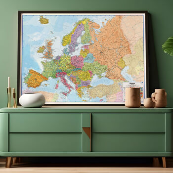 Europe Wall Map, 2 of 8