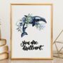 You Are Brilliant Whale Print, thumbnail 1 of 5