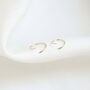 18ct Solid Gold Small Cartilage Helix Earring Hoops 6mm, thumbnail 2 of 3
