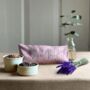 Breathe Embroidered Lavender Eye Pillow, thumbnail 3 of 4