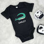 Crocodile Babygrow Personalised With Name, thumbnail 4 of 8