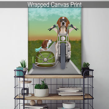 Beagle Chopper, Motorbike Art Print, Framed Or Unframed, 6 of 6