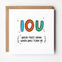 Iou Gift Card For Gifting In Advance, thumbnail 1 of 4