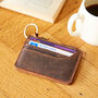 Brown Buffalo Leather Slim Zipped Card Holder, thumbnail 5 of 8