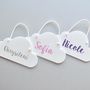 Personalised Hair Bow Holder White With Colour Options, thumbnail 12 of 12