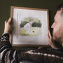 Watercolour Line Golf Custom Portrait, thumbnail 1 of 11