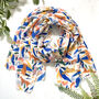 Rainbow Leopard Print Scarf, thumbnail 1 of 5