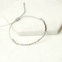 Sterling Silver 'Happy 50th' Morse Code Bracelet, thumbnail 4 of 6