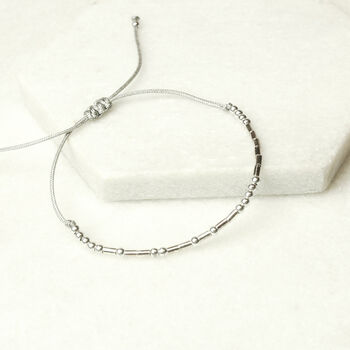 Sterling Silver 'Happy 50th' Morse Code Bracelet, 4 of 6