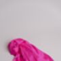 100% Mulberry Silk Scarf, Hot Pink, Bright Pink, thumbnail 3 of 5