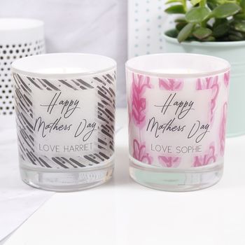 Personalised Mother's Day Patterned Scented Candle, 3 of 6