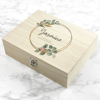 Personalised Floral Bridesmaid Keepsake Box, 5 of 12