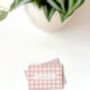 Happy Birthday Pink Gingham Mini Greetings Card, thumbnail 3 of 3