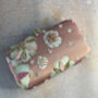 Peony Pink Floral Handcrafted Rectangular Clutch, thumbnail 2 of 4