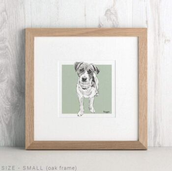 Personalised Pet Dog Lover Portrait, 10 of 12