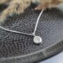 Solid Sterling Silver Dandelion Wish Necklace, thumbnail 3 of 6