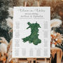 Wales Map Wedding Table Plan, thumbnail 1 of 5