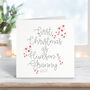 1st Christmas As A Grandmother Personalised Script Card, thumbnail 1 of 3