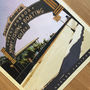 Personalised Santa Monica Vintage Style Travel Print, thumbnail 4 of 4