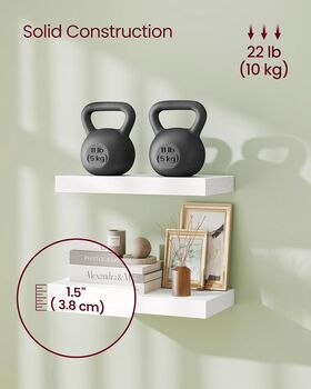 40 Cm Floating Shelf Wall Mounted Rack, 7 of 8