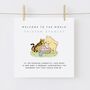 Personalised Winnie The Pooh New Baby Boy Card, thumbnail 1 of 2