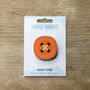 Button Design Wooden Fridge Magnet, thumbnail 2 of 6
