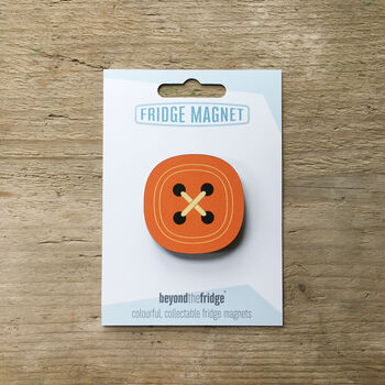 Button Design Wooden Fridge Magnet, 2 of 6