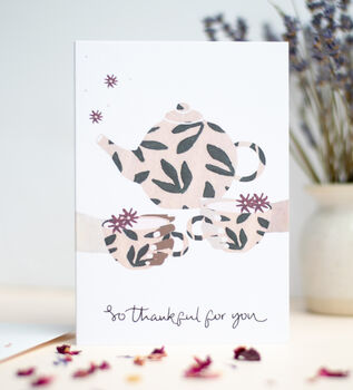 'So Thankful For You' Thank You Card, 2 of 3