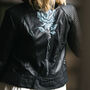Personalised Rose Stem Bridal Leather Jacket, thumbnail 1 of 12
