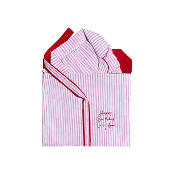 Personalised Stripe Kimono Bathrobe, 4 of 8