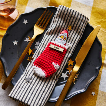 Personalised Christmas Stocking Place Setting, 2 of 12