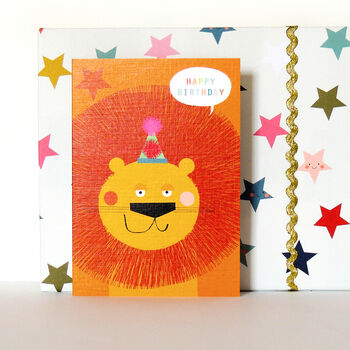 Lion Happy Birthday Card, 3 of 5