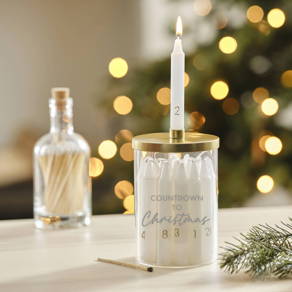 Christmas Candle Advent Calendar By Ginger Ray