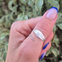 Sterling Silver Feather Leaf Adjustable Stacking Finger Or Thumb Ring, thumbnail 6 of 10