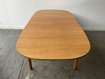 Mid Century Extending Dining Table By Schreiber, 8 of 12