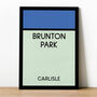 Brunton Park Monopoly Carlisle Football Print, thumbnail 1 of 2