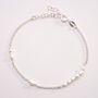 Sterling Silver Anja Split Personalised Pearl Bracelet, thumbnail 1 of 10