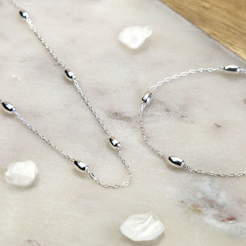Sterling Silver Dew Drop Necklace, 4 of 6