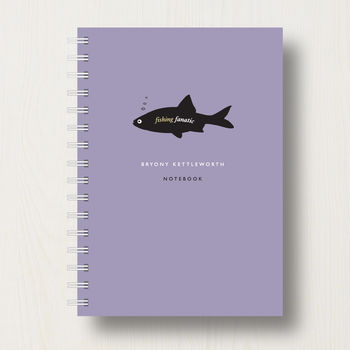 Personalised Fishing Lover's Journal Or Notebook, 8 of 10