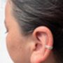 Non Pierced Earrings Long Bar Sterling Silver Ear Cuff, thumbnail 1 of 4