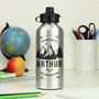 Personalised Adventure Silver Drinks Bottle, thumbnail 1 of 2