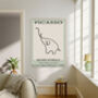 Picasso Green Elephant Art Print, thumbnail 2 of 4