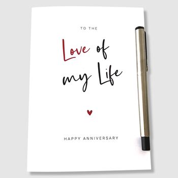 Anniversary Card Love Of My Life, 5 of 7