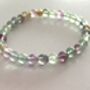 Rainbow Fluorite Aura Protection Bracelet, thumbnail 3 of 12
