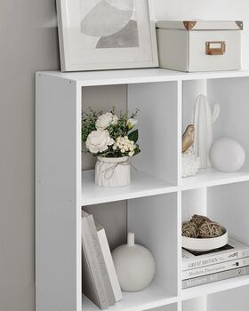 Bookcase Divider Shelf Storage Unit Scandinavian Style, 6 of 6